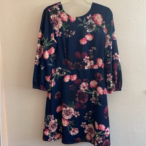 Eliza J Women's Floral Printed Fit and Flare Dress 10 - Picture 1 of 12